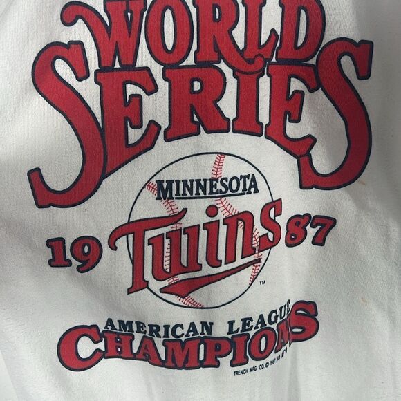 ⚾️ True Vintage 1987 MINNESOTA TWINS World Series Champions Crewneck Sweatshirt - Picture 3 of 12